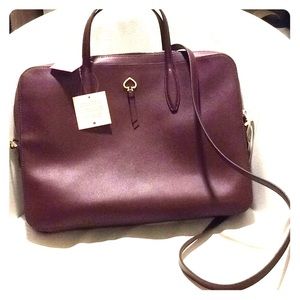 NWT Kate Spade Adel Leather Laptop Bag